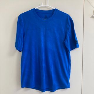 アディダス(adidas)のメンズ　L adidas アディダス　Tシャツ　半袖　ブルー　青(Tシャツ/カットソー(半袖/袖なし))