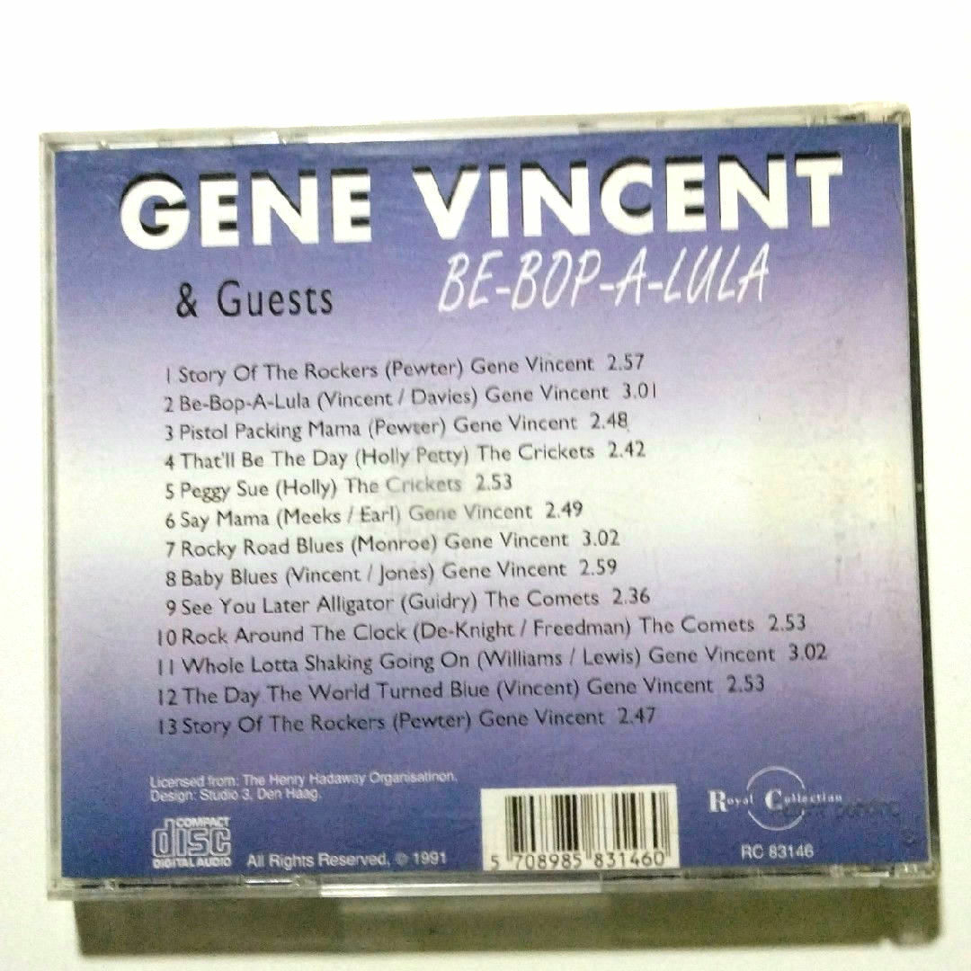 GENE VINCENT & Guests CD 洋楽ロック エンタメ/ホビーのCD(ポップス/ロック(洋楽))の商品写真