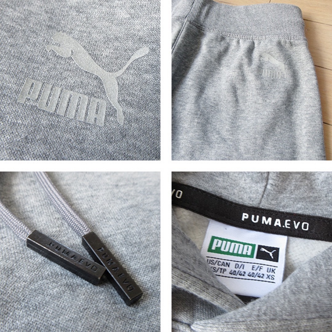 PUMA(プーマ)の超美品 プーマ PUMA メンズ 裏起毛スウェット上下セットアップ グレー メンズのトップス(スウェット)の商品写真