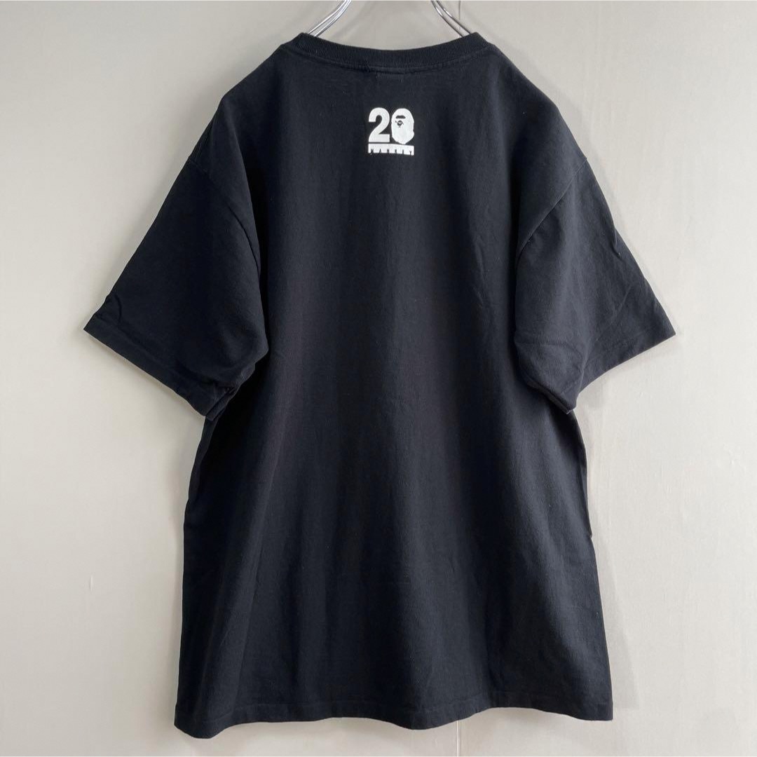 A BATHING APE(アベイシングエイプ)の【ミロ、エイプヘッド】a batig ape古着ビックロゴTシャツ黒ゴリラL メンズのトップス(Tシャツ/カットソー(半袖/袖なし))の商品写真