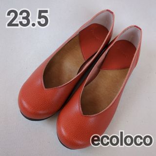 ecoloco - (23.5) エコロコ パンプス フラットシューズ ラウンドトゥ バレエシューズ