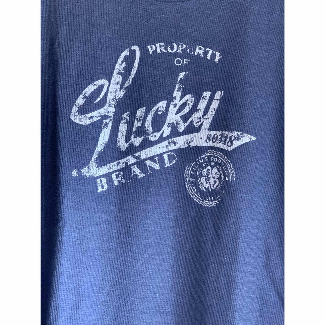 Lucky Brand(ラッキーブランド)のLUCKY BRAND ロングTシャツ  XL  ネイビーメンズ レディース メンズのトップス(Tシャツ/カットソー(七分/長袖))の商品写真
