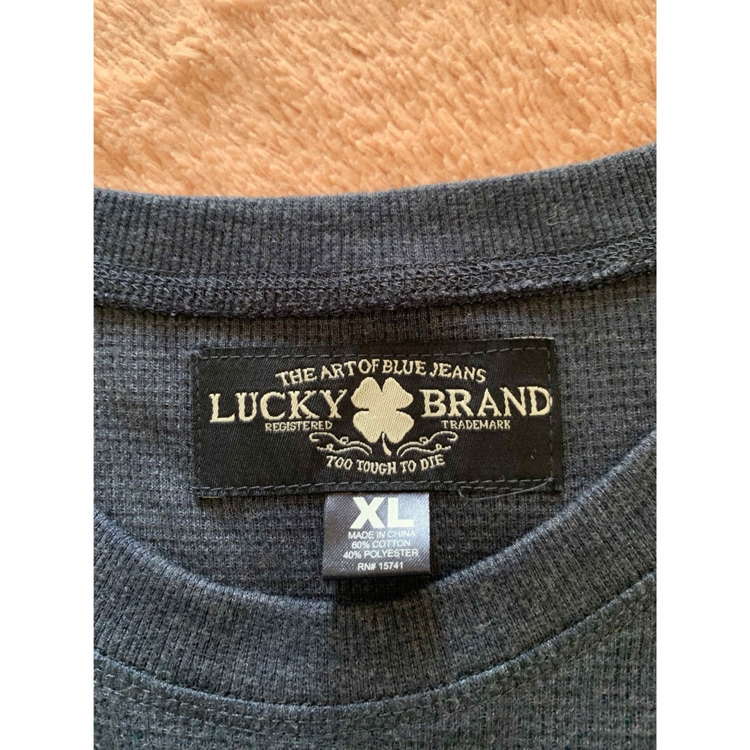 Lucky Brand(ラッキーブランド)のLUCKY BRAND ロングTシャツ  XL  ネイビーメンズ レディース メンズのトップス(Tシャツ/カットソー(七分/長袖))の商品写真