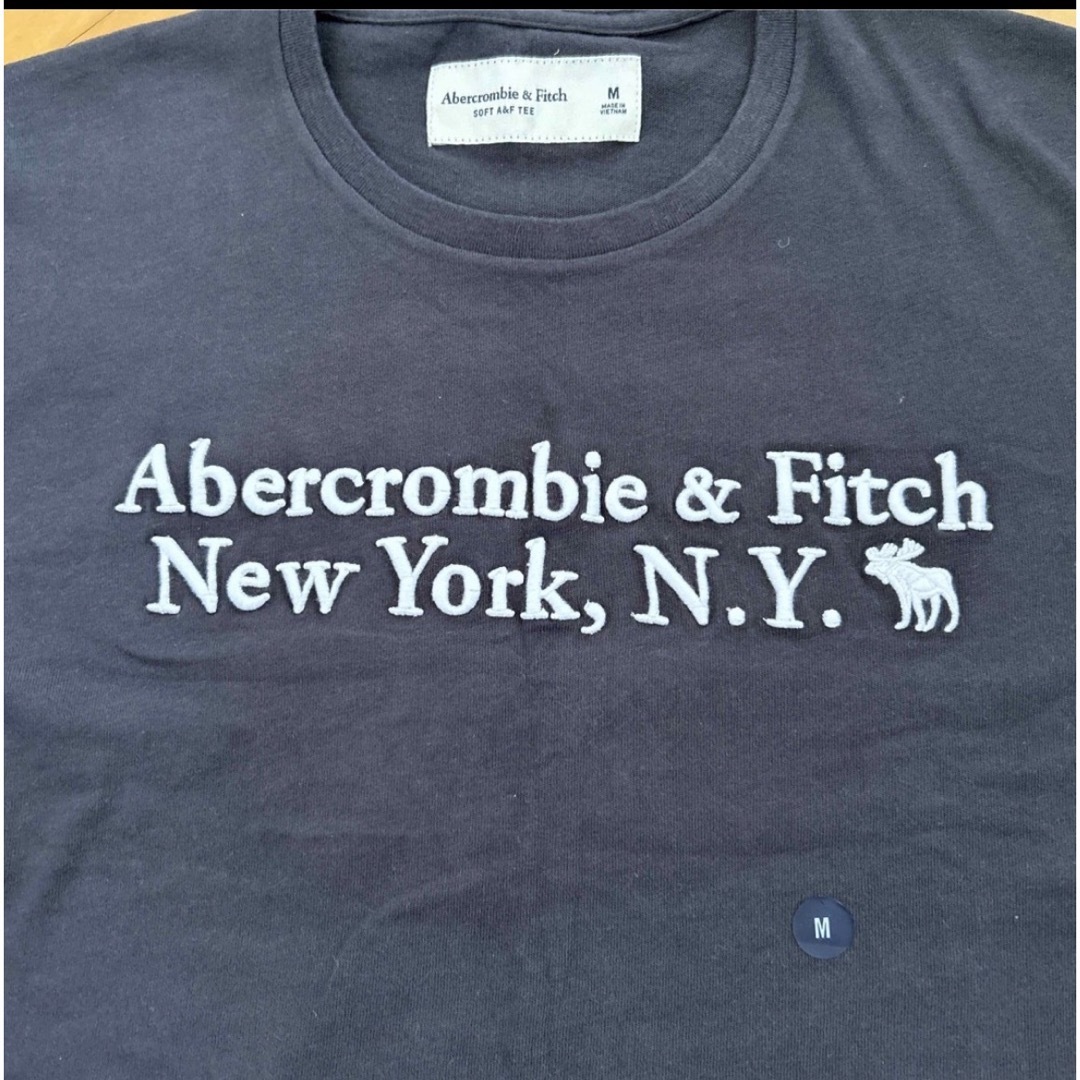 Abercrombie&Fitch(アバクロンビーアンドフィッチ)のタグ付き新品　半袖テイシャツ　M グレー　アバクロ メンズのトップス(Tシャツ/カットソー(半袖/袖なし))の商品写真