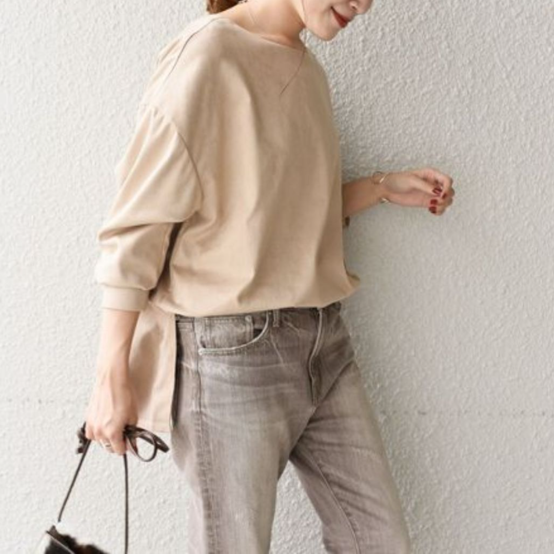 SHIPS(シップス)の【 BEIGE 】エコスエード トップス ONE SIZE【 SHIPS 】 レディースのトップス(シャツ/ブラウス(長袖/七分))の商品写真