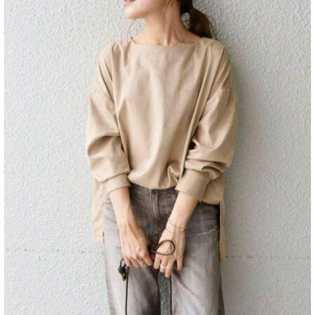 SHIPS(シップス)の【 BEIGE 】エコスエード トップス ONE SIZE【 SHIPS 】 レディースのトップス(シャツ/ブラウス(長袖/七分))の商品写真