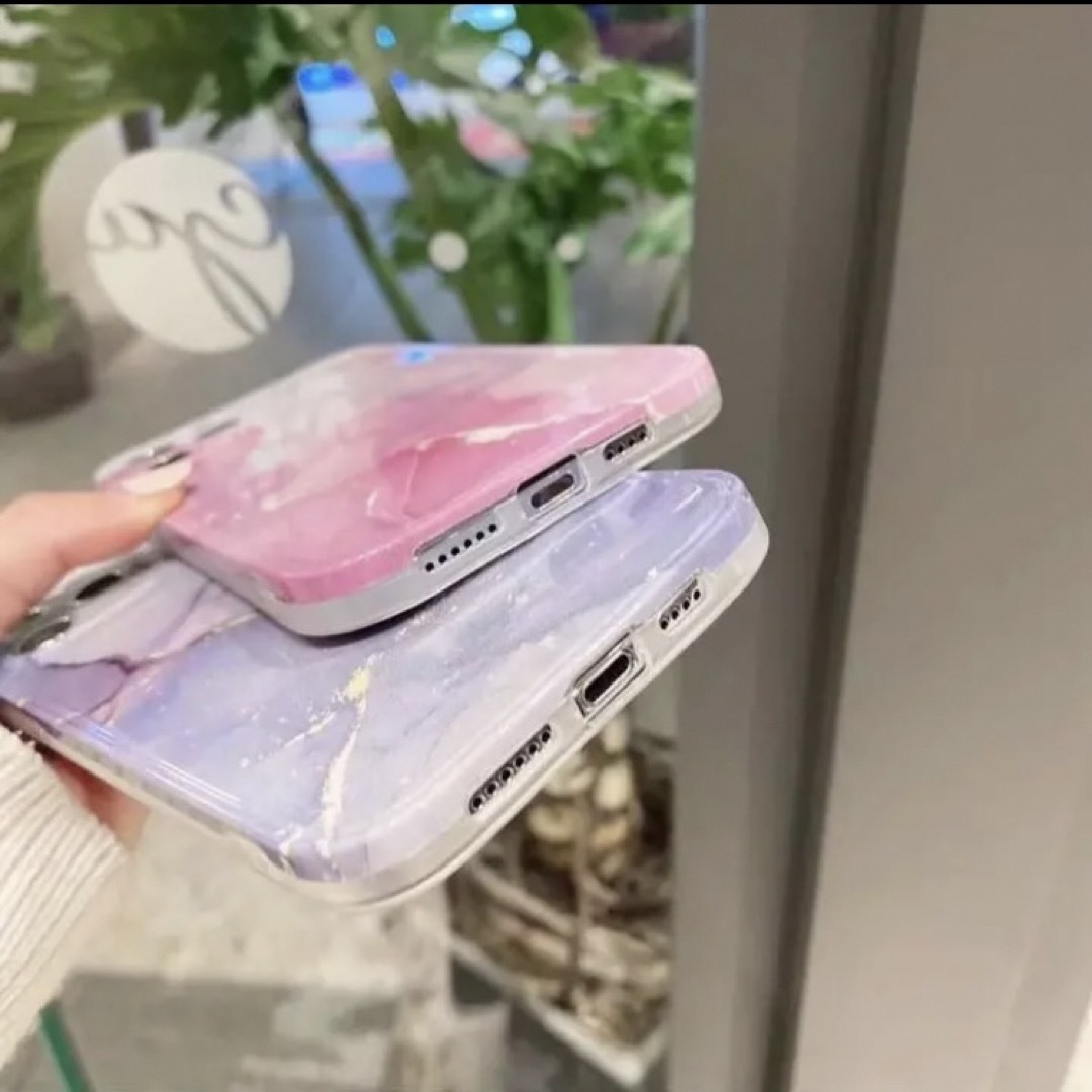 iPhone12 Pro Max ケース 大理石模様 大理石風 可愛い ピンク スマホ/家電/カメラのスマホアクセサリー(iPhoneケース)の商品写真