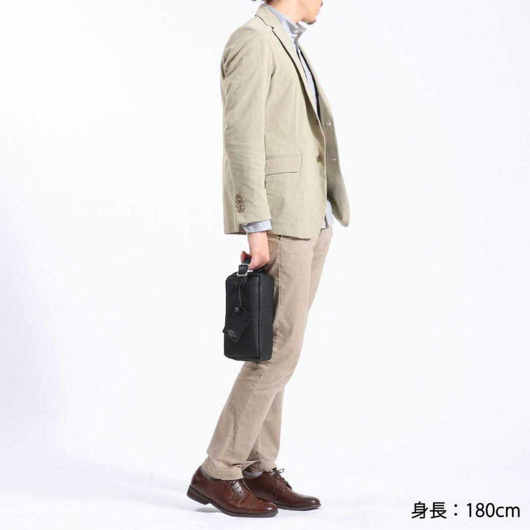 【色: 1.ブラック】[ポーター] 吉田カバン レザー ポーチ WITH ウィズ メンズのバッグ(その他)の商品写真