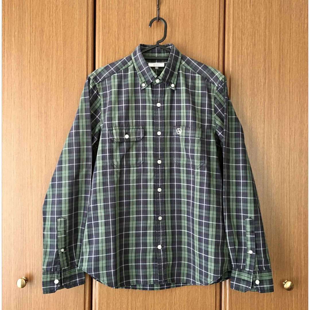 AIGLE(エーグル)の美品 AIGLE FRANCE Plaid チェック柄 長袖シャツ レディースのトップス(シャツ/ブラウス(長袖/七分))の商品写真