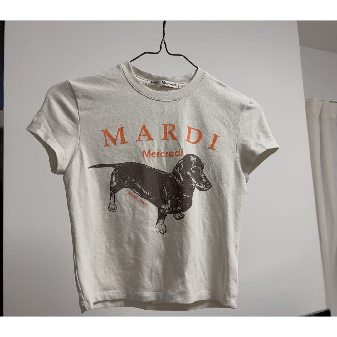 Mardi Mercredi マルディメクルディクロップドTシャツ レディースのトップス(Tシャツ(半袖/袖なし))の商品写真