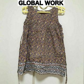 グローバルワーク　Sサイズ　ワンピース　GLOBAL WORK ノースリーブ(ワンピース)