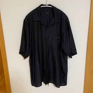 コモリ(COMOLI)のCOMOLI 22SS ウールシルクオープンカラー半袖シャツ NAVY 3(シャツ)