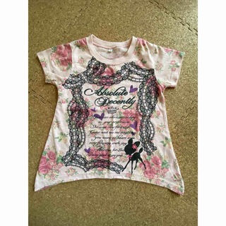 110サイズ　半袖Tシャツ　ピンク　バンビ　オルソブルー(Tシャツ/カットソー)