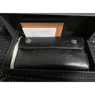 最上級美品 ChromeHearts クロムハーツ ウォレット ウェーブ 財布(長財布)