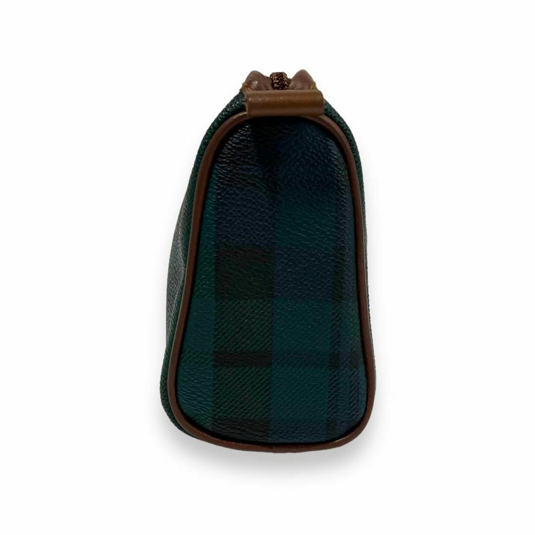 POLO RALPH LAUREN(ポロラルフローレン)の✨美品✨ ポロラルフローレン ポーチ タータンチェック グリーン ブルー 748 レディースのバッグ(その他)の商品写真