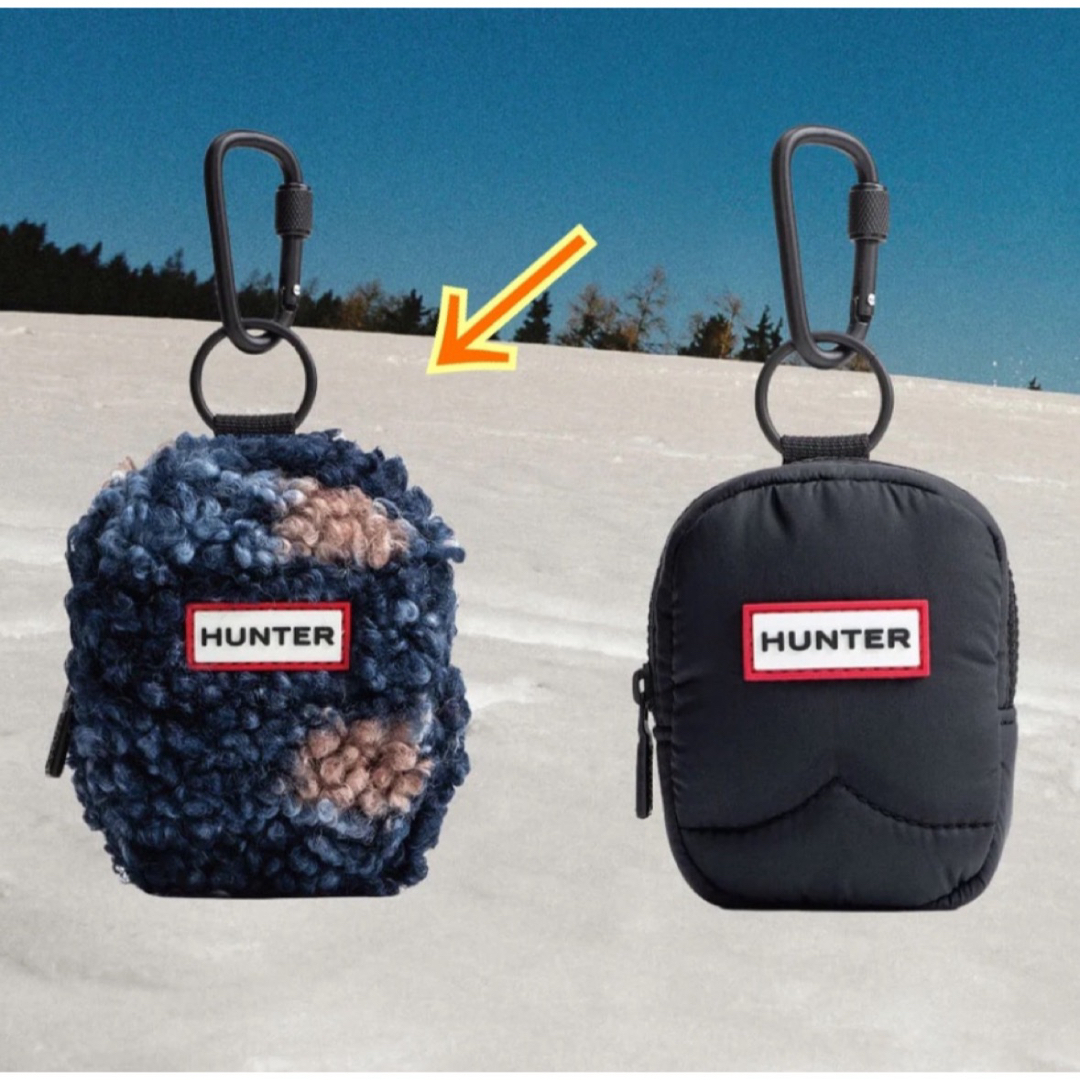 HUNTER(ハンター)のHUNTER 非売品 ミニポーチ ブルー レディースのバッグ(その他)の商品写真