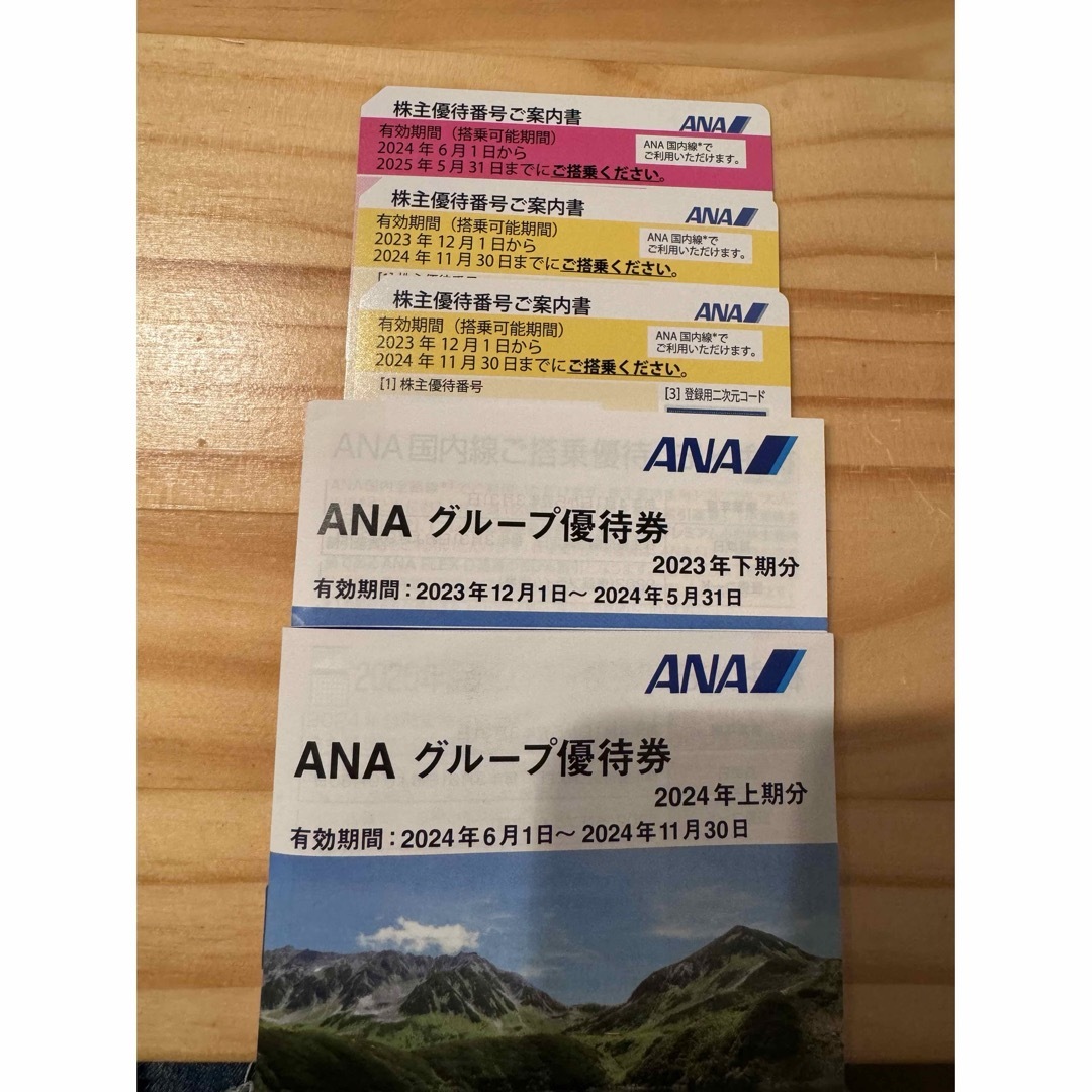 ANA(全日本空輸)(エーエヌエー(ゼンニッポンクウユ))のANA 株主優待券 グループ優待券 チケットの乗車券/交通券(航空券)の商品写真