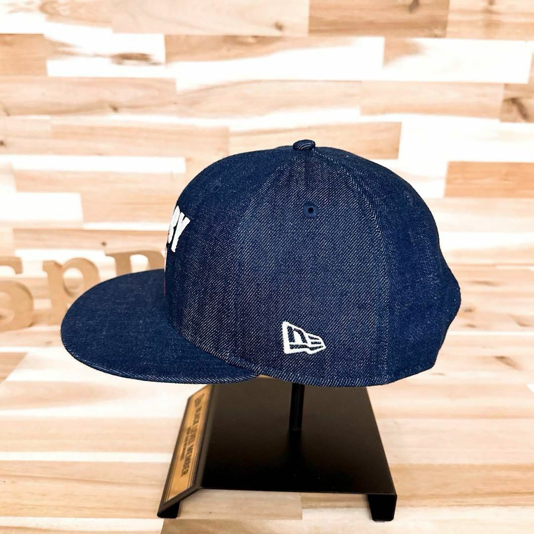 NEW ERA(ニューエラー)の激レア【ニューエラ×星のカービィ】限定コラボ デニム キャップ サンプル 紺×白 メンズの帽子(キャップ)の商品写真