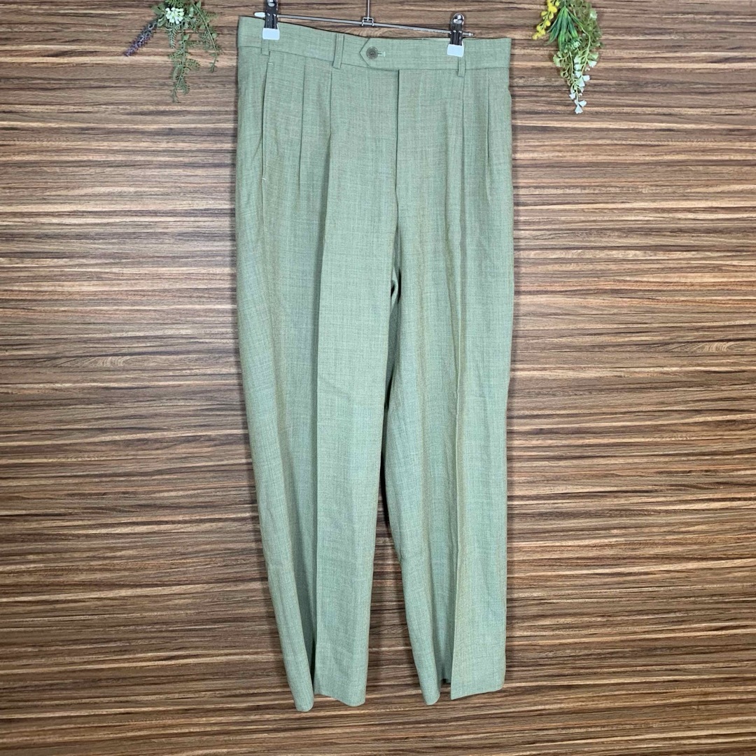 WARDLEY ワードリー パンツ ズボン S相当 緑 グリーン イタリア メンズのパンツ(スラックス)の商品写真