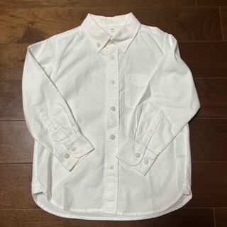 ムジルシリョウヒン(MUJI (無印良品))の無印良品　白シャツ　110(Tシャツ/カットソー)
