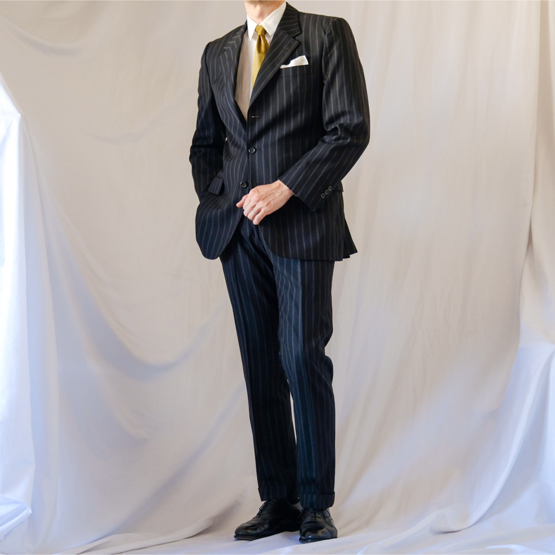 Yves Saint Laurent(イヴサンローラン)の希少YVES SAINT LAURENTトムフォード期リヴゴーシュスーツ黒50 メンズのスーツ(セットアップ)の商品写真