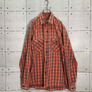 【希少】80s Lee/リー チェック ネルシャツ vintage 復刻 XL