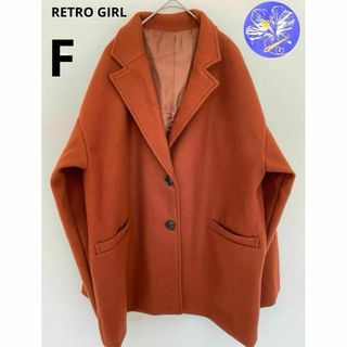 RETRO GIRL - 【冬物だから今安い】レトロガール スウェットブルゾン レッド　フリーサイズ