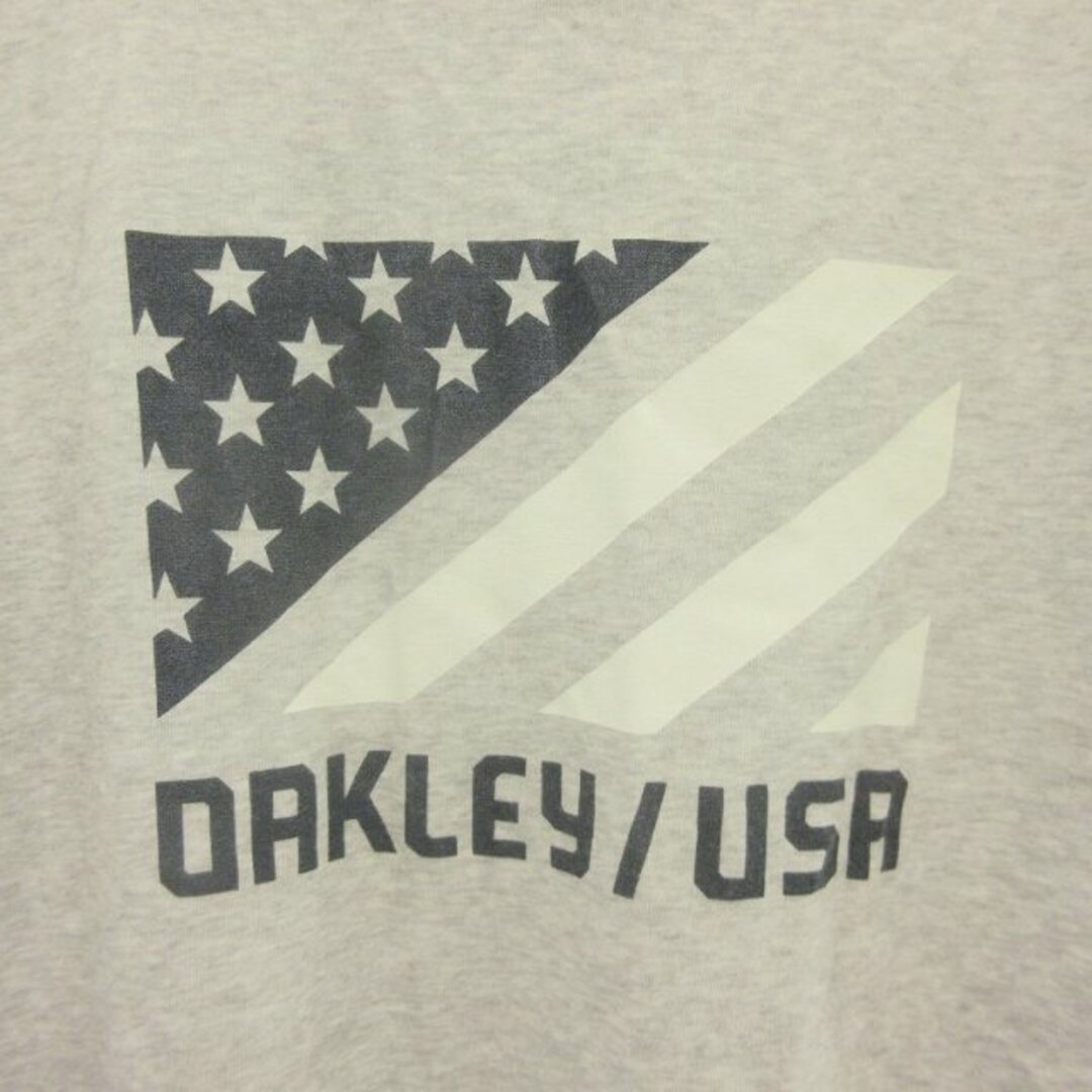 Oakley(オークリー)のオークリー OAKLEY ロゴプリント Tシャツ グレー M ■GY06 メンズのトップス(Tシャツ/カットソー(半袖/袖なし))の商品写真