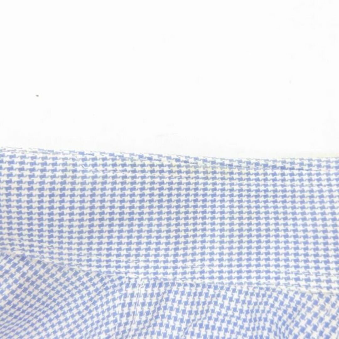 ETRO(エトロ)のエトロ ETRO シャツ ブラウス チェック 千鳥柄 青 ブルー 40 約L レディースのトップス(シャツ/ブラウス(長袖/七分))の商品写真
