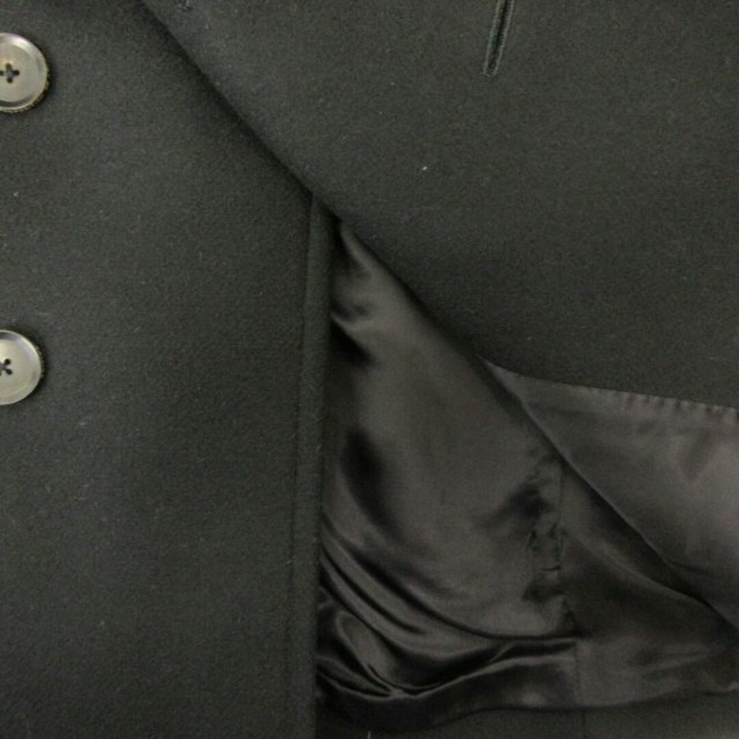 EDIFICE(エディフィス)のエディフィス EDIFICE ウール Ｐコート ジャケット アウター 黒 44 メンズのジャケット/アウター(ピーコート)の商品写真