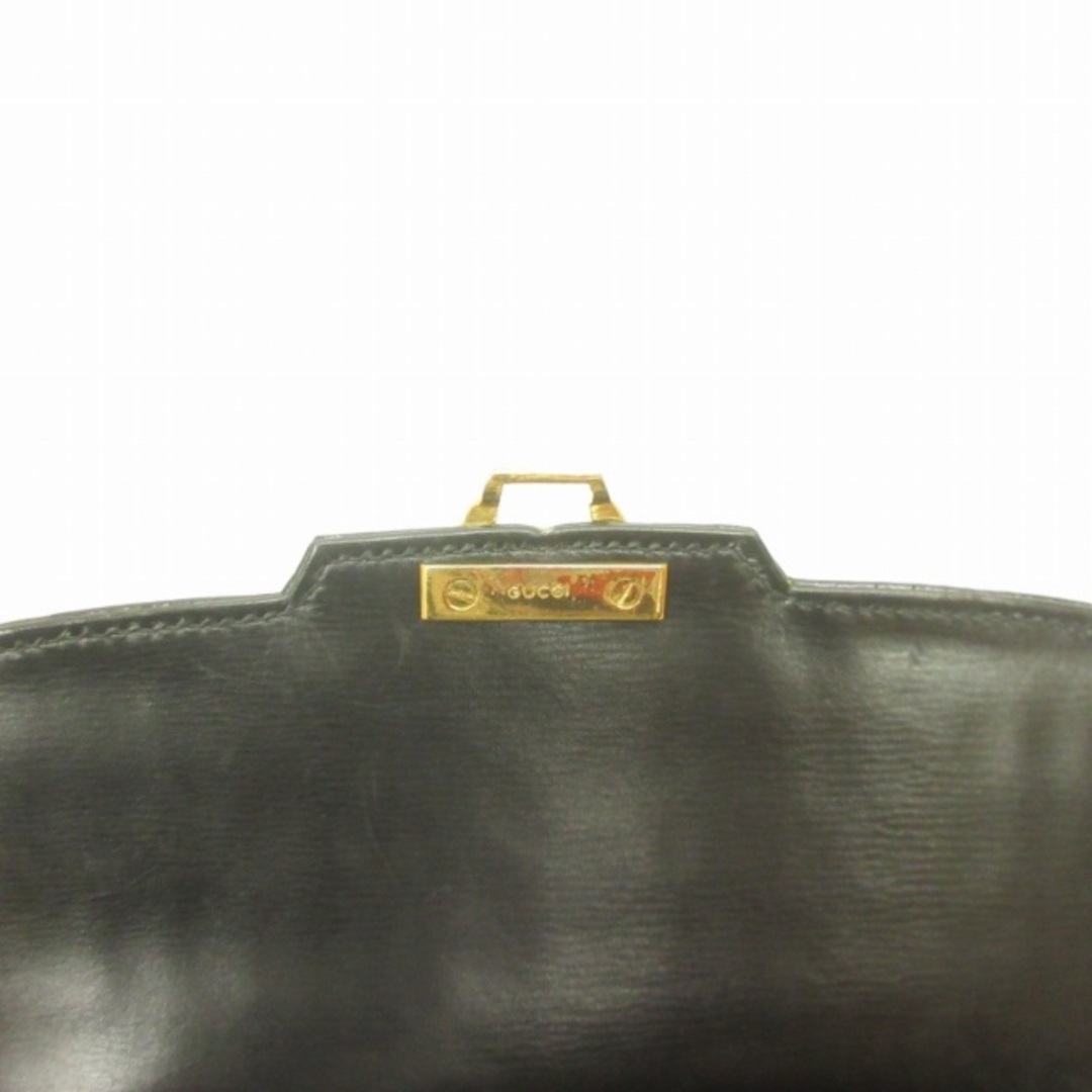 Gucci(グッチ)のグッチ GUCCI オールドグッチ ハンドバッグ クロコダイル 黒 STK レディースのバッグ(ハンドバッグ)の商品写真