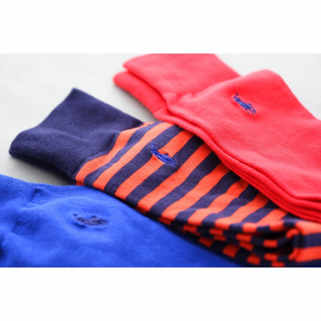 POLO RALPH LAUREN(ポロラルフローレン)のPOLOポロラルフローレン【3足セット／メンズ】おしゃれなソックス【新品です】 メンズのレッグウェア(ソックス)の商品写真