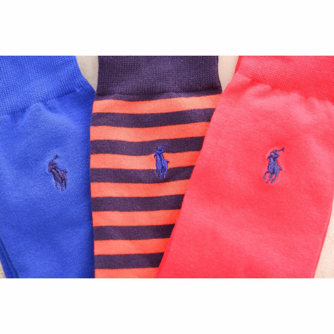 POLO RALPH LAUREN(ポロラルフローレン)のPOLOポロラルフローレン【3足セット／メンズ】おしゃれなソックス【新品です】 メンズのレッグウェア(ソックス)の商品写真