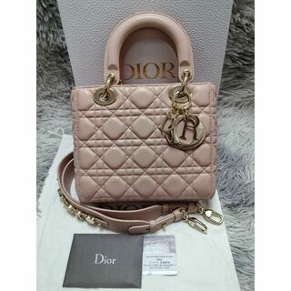 ディオール(Dior)の超美品 Lady Dior My ABCDior ハンドバッグ スモール ピンク(ハンドバッグ)