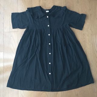 LOWRYS FARM - ローリーズファーム　キッズ　コットンフリルカラーワンピース　130〜140