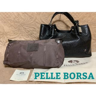 ペレボルサ(PELLE BORSA)のペレボルサ　PELLE BORSA トートバッグ　プラントMブラック　(ハンドバッグ)