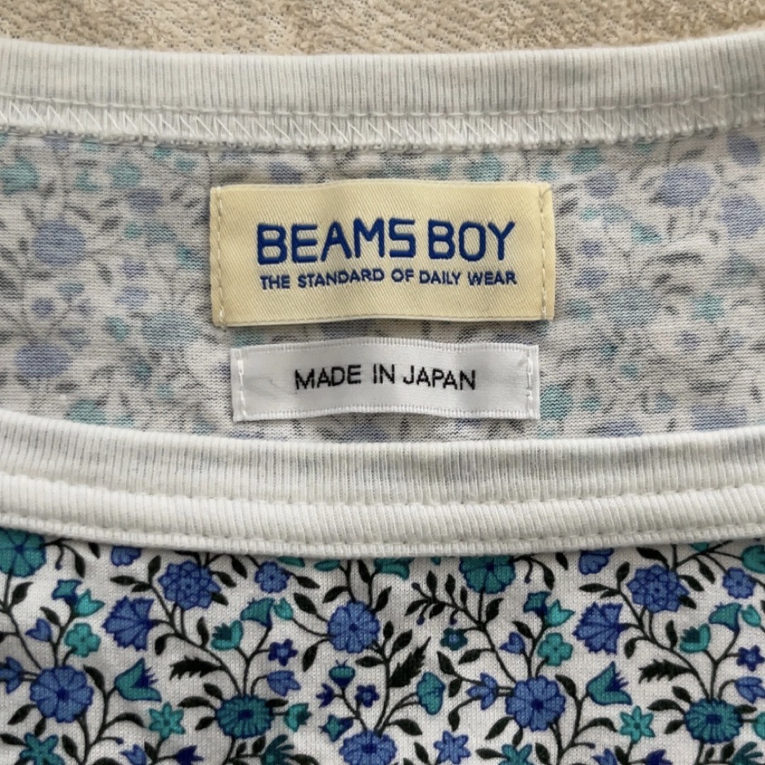 BEAMS BOY(ビームスボーイ)のBEAMS BOY リバティ ボートネック 7分袖 カットソー レディースのトップス(カットソー(長袖/七分))の商品写真