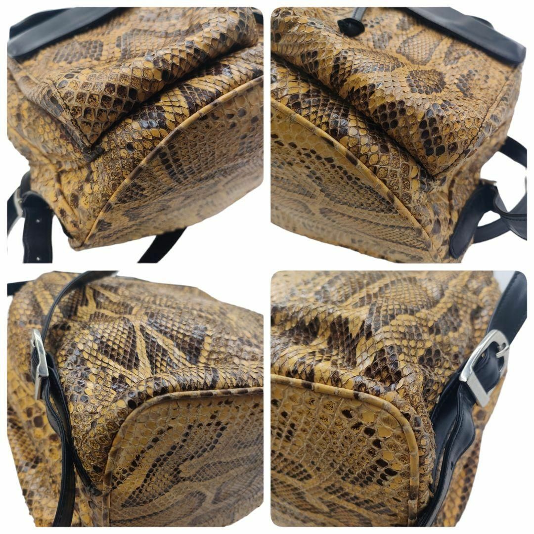Fabio de Angelis ダイヤモンドパイソン 巾着 リュックサック レディースのバッグ(リュック/バックパック)の商品写真