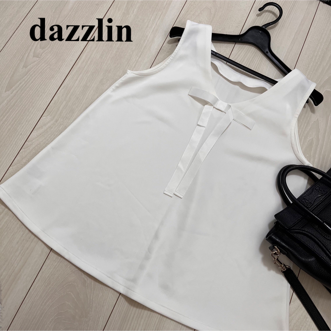 dazzlin(ダズリン)のdazzlin 美品　バックリボン　Aライン　トップス　チュニック　タンクトップ レディースのトップス(タンクトップ)の商品写真