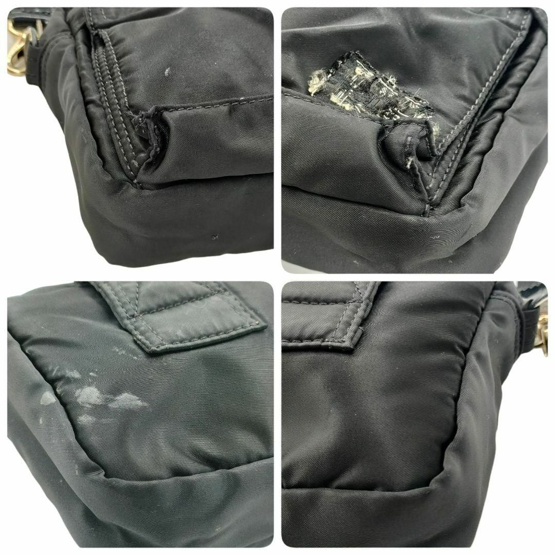 ポーター タンカー ショルダーバッグ ポケット ナイロン 黒色 肩掛け 日本製 メンズのバッグ(ショルダーバッグ)の商品写真