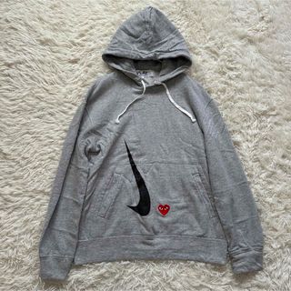 コムデギャルソン(COMME des GARCONS)の【コムデギャルソン】ナイキ コラボ L パーカー 長袖 グレー(パーカー)