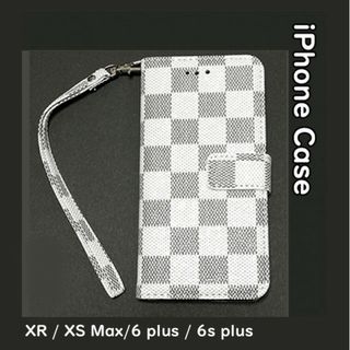 SALE★iPhone各種！チェック柄 ホワイト