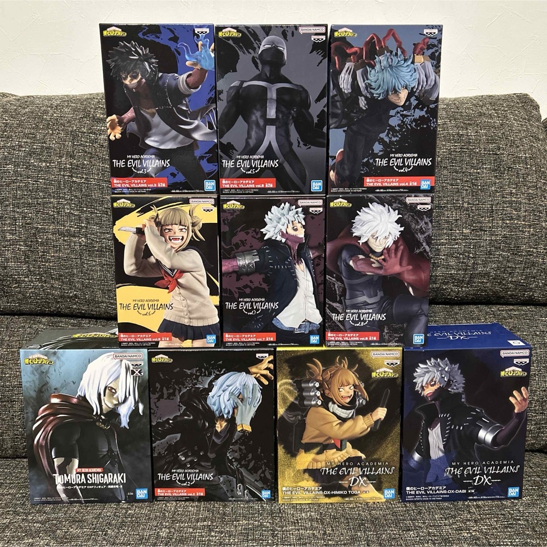 BANDAI(バンダイ)のヒロアカ THE EVIL VILLAINS DXFフィギュア 10点セット エンタメ/ホビーのフィギュア(アニメ/ゲーム)の商品写真