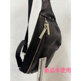 リックオウエンス(Rick Owens)の新品未使用！リックオウエンス　本革　ショルダー　バッグ　ブラック(ショルダーバッグ)