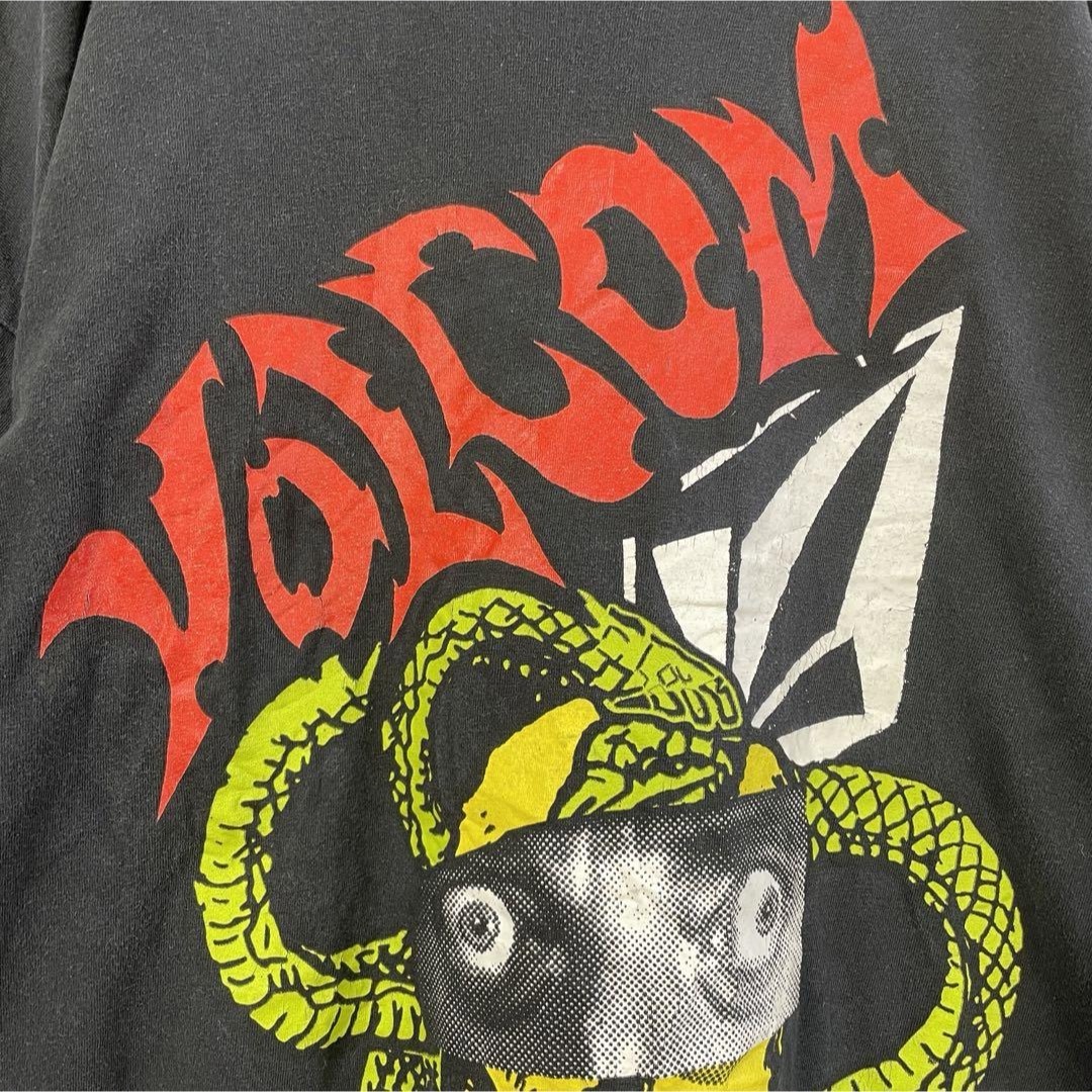 volcom(ボルコム)の【スカルソルジャー、メキシコ製】VOLCOMフェードTシャツ古着ストリート黒 メンズのトップス(Tシャツ/カットソー(半袖/袖なし))の商品写真
