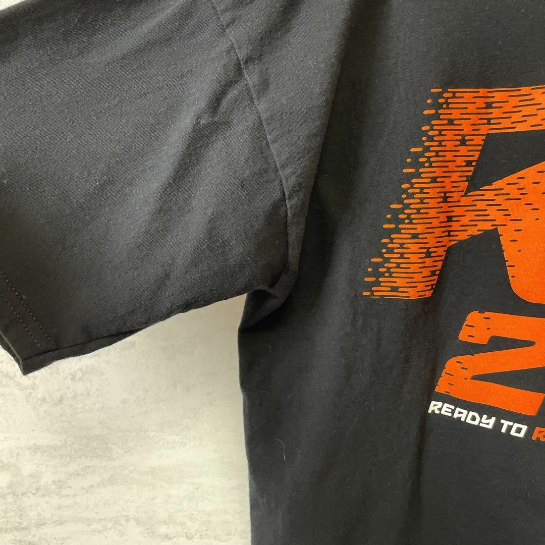 KTM　バイクメーカー　Ｒ2Ｒ　半袖Ｔシャツ　サイズＬ　黒ブラック　メンズ　古着 メンズのトップス(Tシャツ/カットソー(半袖/袖なし))の商品写真