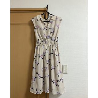 プロポーションボディドレッシング(PROPORTION BODY DRESSING)のプロポ ペインティングフラワーシャツワンピース 花柄ワンピース(ひざ丈ワンピース)