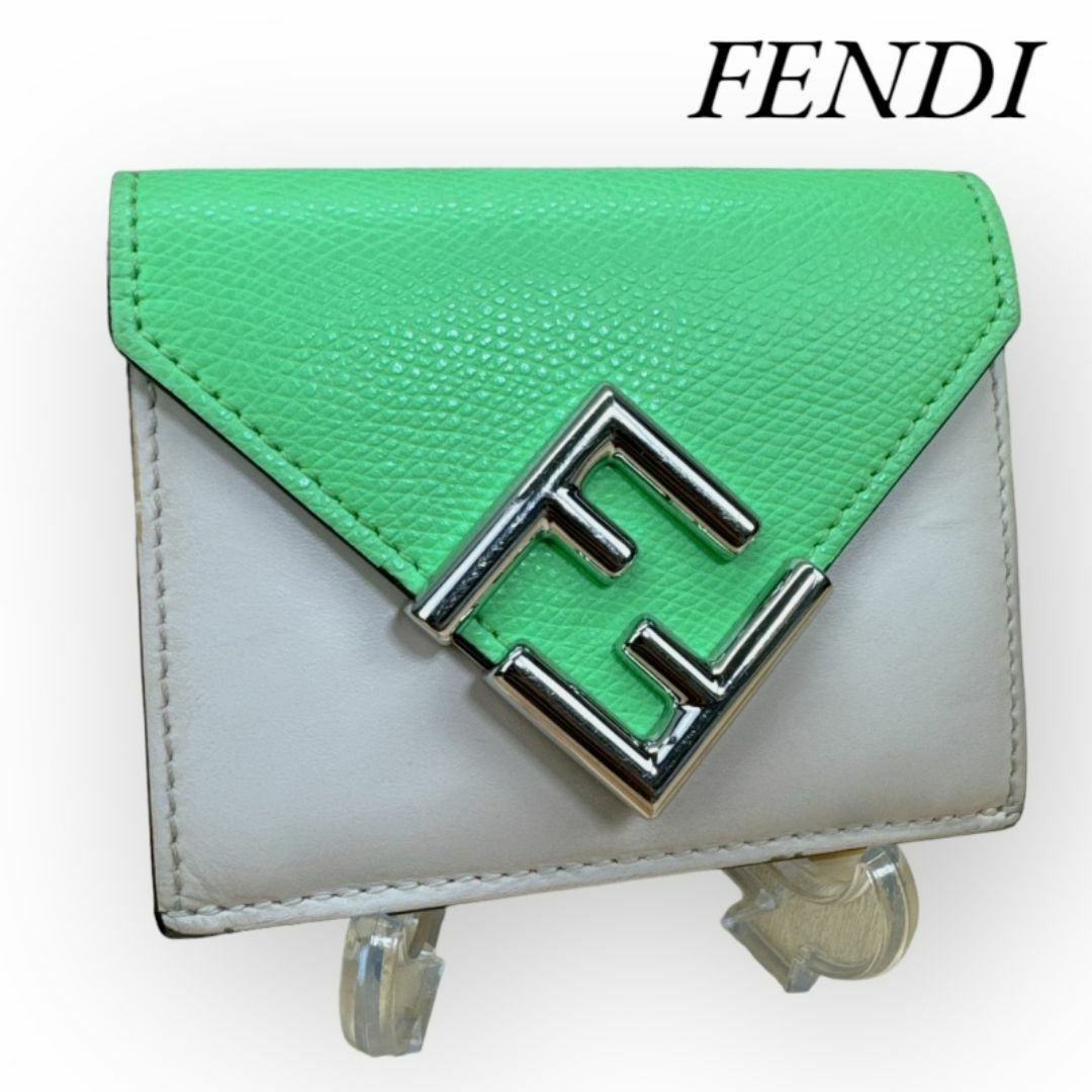 FENDI(フェンディ)のフェンディ FENDI 三つ折り財布 コンパクトウォレット FFダイヤモンド レディースのファッション小物(財布)の商品写真
