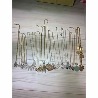 ネックレス アクセサリー ペンダント ハート イミテーション　18本セット(ネックレス)