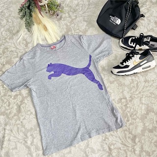 プーマ(PUMA)のプーマ　キッズ160 半袖　tシャツ グレー　ロゴ　puma(Tシャツ/カットソー)